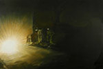 Headlights (oil on canvas) 100 x 150 cm
