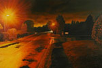 Broad Street (oil on canvas) 100 x 150 cm