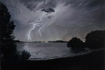 Parramatta River (oil on canvas) 100 x 150 cm